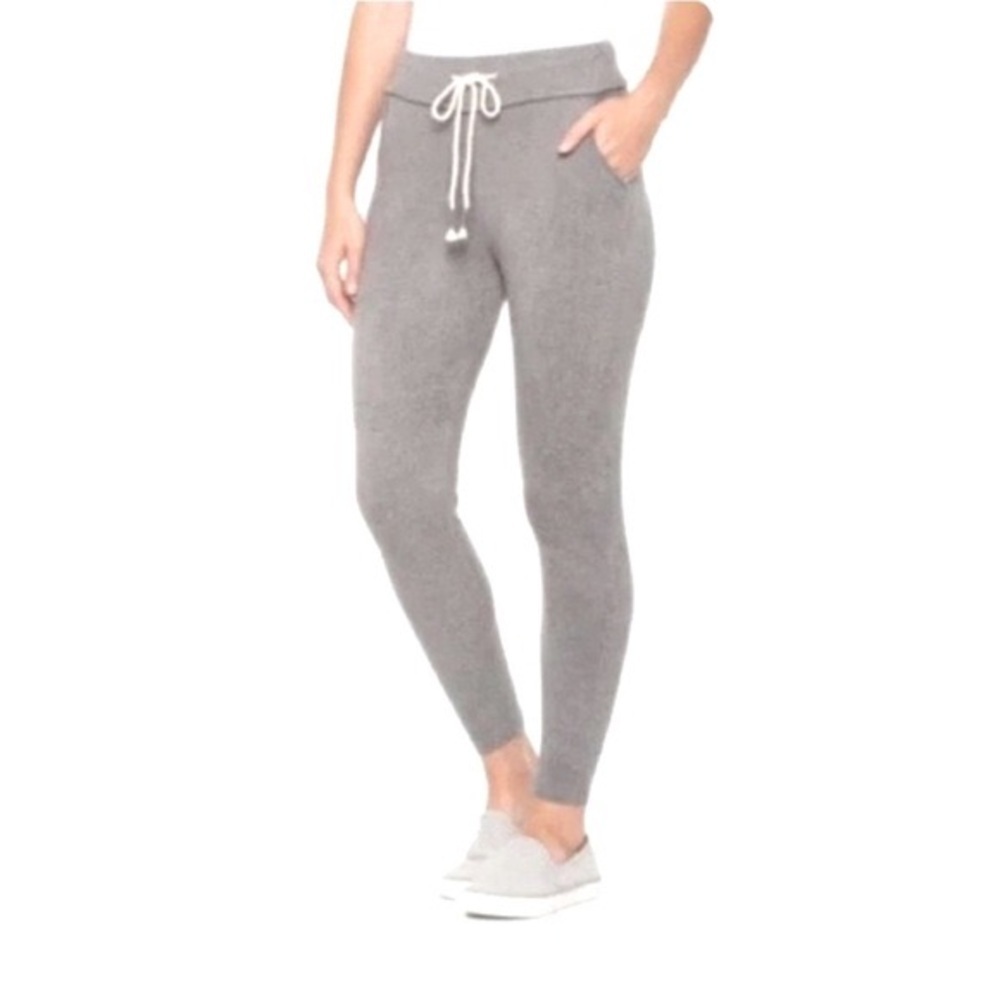 Young Fabulous & Broke blue gray fuzzy jogger sweatpants size small